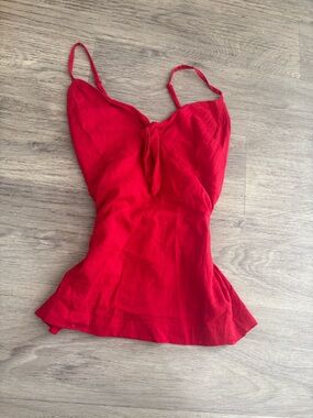 Old Navy Red Tie-Front Camisole